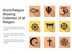 World religion showing collection of all religion