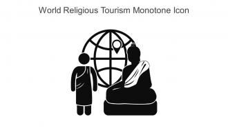 World Religious Tourism Monotone Icon In Powerpoint Pptx Png And Editable Eps Format