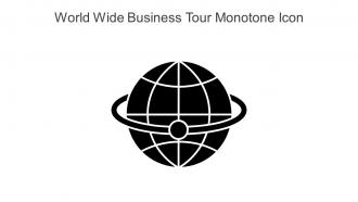 World Wide Business Tour Monotone Icon In Powerpoint Pptx Png And Editable Eps Format