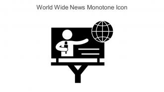 World Wide News Monotone Icon In Powerpoint Pptx Png And Editable Eps Format