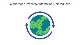 World Wide Process Automation Colored Icon In Powerpoint Pptx Png And Editable Eps Format