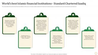 Worlds Best Islamic Financial Institutions Standard Chartered Fin SS V