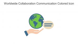 Worldwide Collaboration Communication Colored Icon In Powerpoint Pptx Png And Editable Eps Format