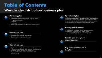 Worldwide Distribution Business Plan Powerpoint Presentation Slides Analytical Unique