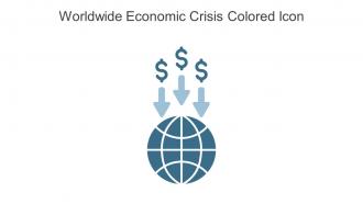 Worldwide Economic Crisis Colored Icon In Powerpoint Pptx Png And Editable Eps Format