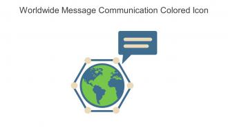 Worldwide Message Communication Colored Icon In Powerpoint Pptx Png And Editable Eps Format