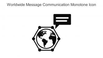 Worldwide Message Communication Monotone Icon In Powerpoint Pptx Png And Editable Eps Format