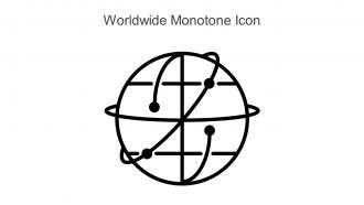 Worldwide Monotone Icon