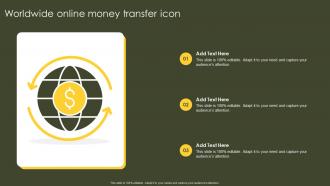 Worldwide Online Money Transfer Icon