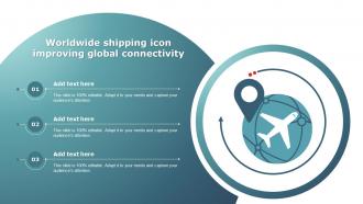 Worldwide Shipping Icon Improving Global Connectivity