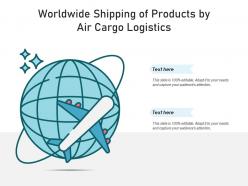 Worldwide Shipping Of Products By Air Cargo Logistics