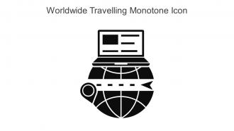 Worldwide Travelling Monotone Icon In Powerpoint Pptx Png And Editable Eps Format