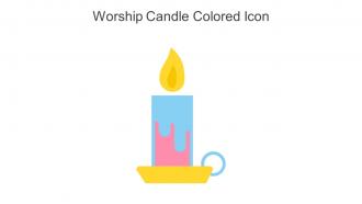 Worship Candle Colored Icon In Powerpoint Pptx Png And Editable Eps Format