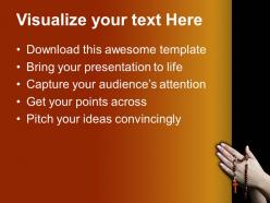 Worship jesus powerpoint templates praying with rosary church download ppt themes