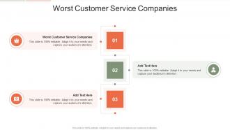 Worst Customer Service Companies In Powerpoint And Google Slides Cpb