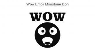 Wow Emoji Monotone Icon In Powerpoint Pptx Png And Editable Eps Format