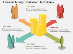 Wp financial money distribution techniques flat powerpoint design