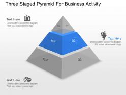 Wq three staged pyramid for business activity powerpoint template