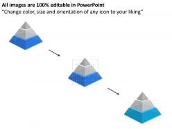 Wq three staged pyramid for business activity powerpoint template