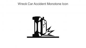 Wreck Car Accident Monotone Icon In Powerpoint Pptx Png And Editable Eps Format
