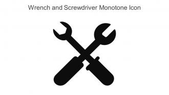 Wrench And Screwdriver Monotone Icon In Powerpoint Pptx Png And Editable Eps Format