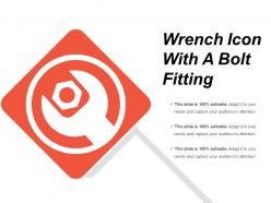 Wrench icon with a bolt fitting