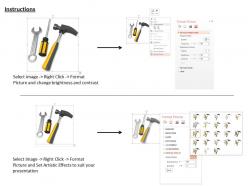 Wrench screwdriver and hammer for repair and service