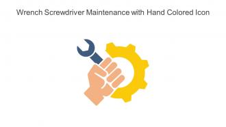 Wrench Screwdriver Maintenance With Hand Colored Icon In Powerpoint Pptx Png And Editable Eps Format