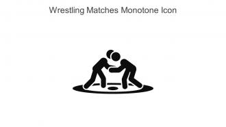 Wrestling Matches Monotone Icon In Powerpoint Pptx Png And Editable Eps Format