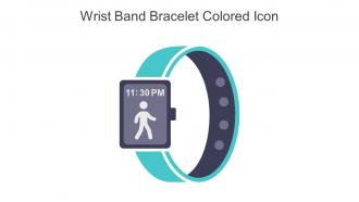 Wrist Band Bracelet Colored Icon In Powerpoint Pptx Png And Editable Eps Format