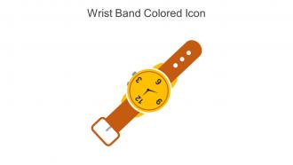 Wrist Band Colored Icon In Powerpoint Pptx Png And Editable Eps Format