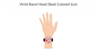 Wrist Band Heart Beat Colored Icon In Powerpoint Pptx Png And Editable Eps Format