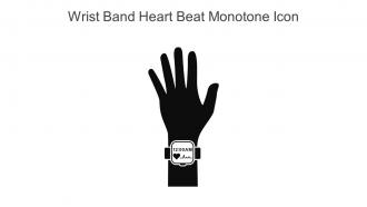 Wrist Band Heart Beat Monotone Icon In Powerpoint Pptx Png And Editable Eps Format