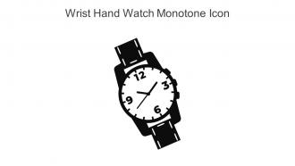 Wrist Hand Watch Monotone Icon In Powerpoint Pptx Png And Editable Eps Format