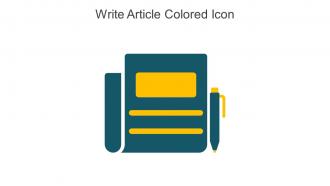 Write Article Colored Icon In Powerpoint Pptx Png And Editable Eps Format
