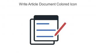 Write Article Document Colored Icon In Powerpoint Pptx Png And Editable Eps Format