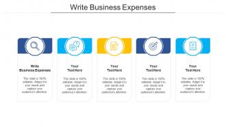 Write business expenses ppt powerpoint presentation summary cpb