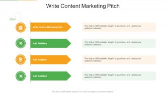 Write Content Marketing Pitch In Powerpoint And Google Slides Cpb