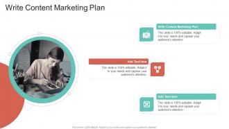 Write Content Marketing Plan In Powerpoint And Google Slides Cpb