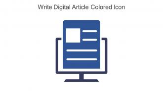 Write Digital Article Colored Icon In Powerpoint Pptx Png And Editable Eps Format
