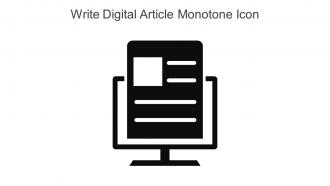 Write Digital Article Monotone Icon In Powerpoint Pptx Png And Editable Eps Format