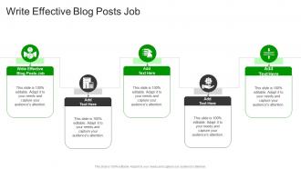 Write Effective Blog Posts Job In Powerpoint And Google Slides Cpb
