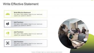 Write Effective Statement In Powerpoint And Google Slides Cpb
