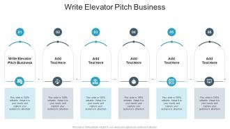 Write Elevator Pitch Business In Powerpoint And Google Slides Cpb