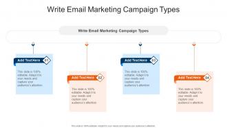 Write Email Marketing Campaign Types In Powerpoint And Google Slides Cpb