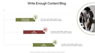 Write Enough Content Blog In Powerpoint And Google Slides Cpb