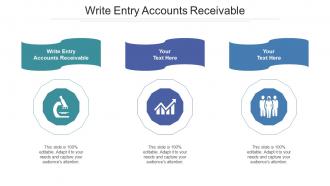 Write Entry Accounts Receivable Ppt Powerpoint Presentation Styles Infographics Cpb