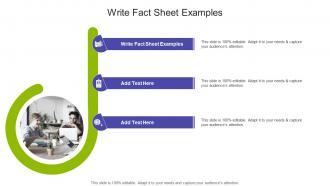Write Fact Sheet Examples In Powerpoint And Google Slides Cpb