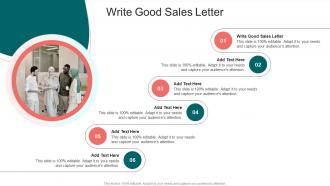 Write Good Sales Letter In Powerpoint And Google Slides Cpb