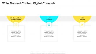 Write Planned Content Digital Channels In Powerpoint And Google Slides Cpb
